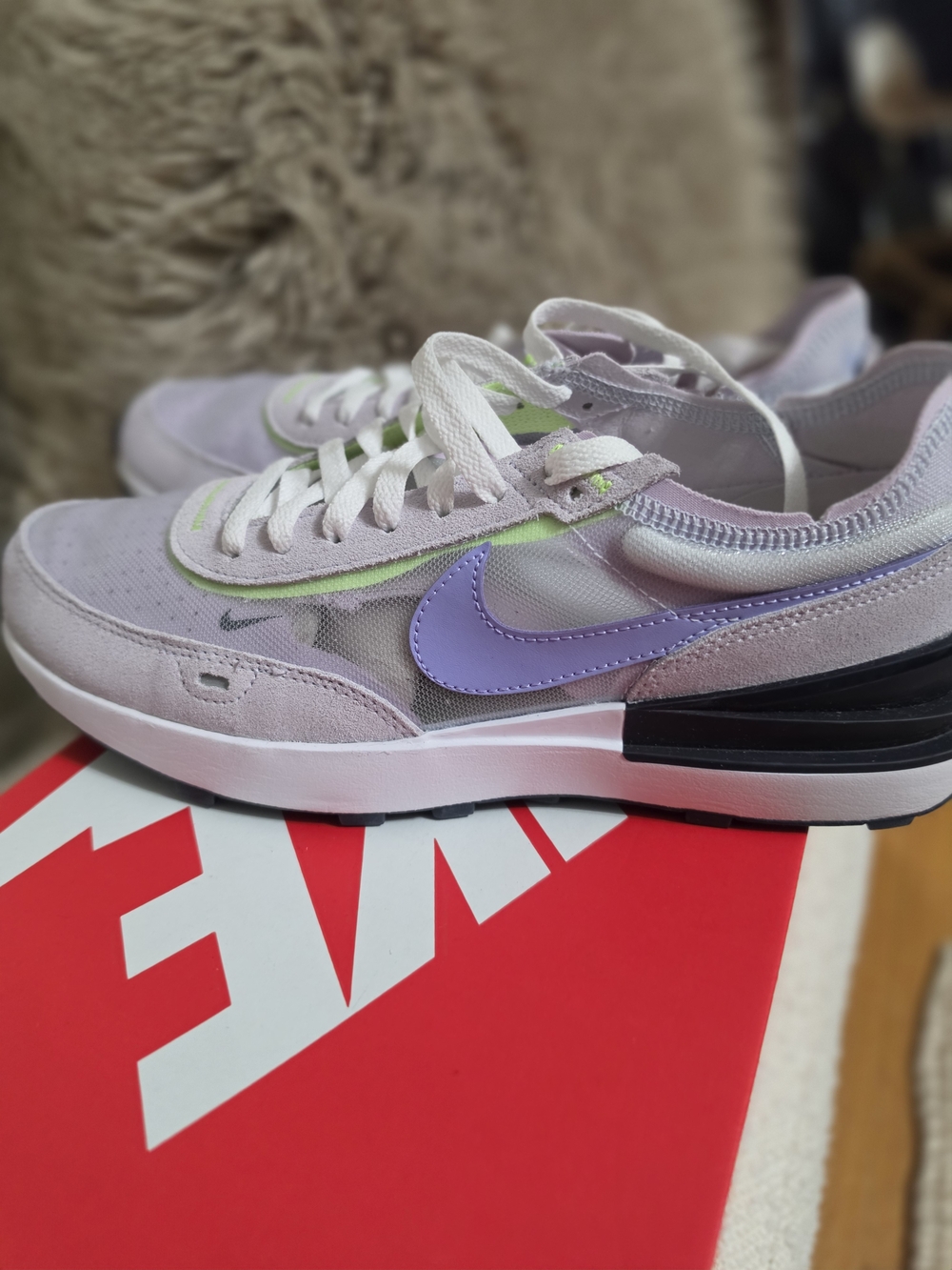 Nike Women’s Lavender and Lime Accent Runner Sneaker
